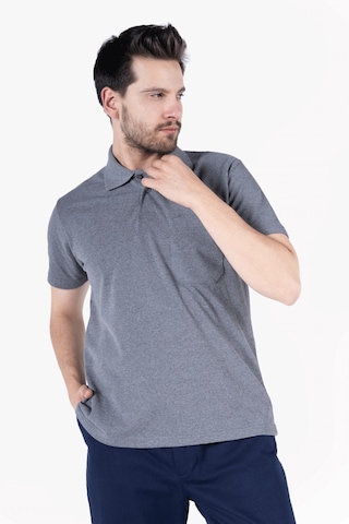 Polo Yaka T-shirt %100 Pamuk Cepli Füme Melanj