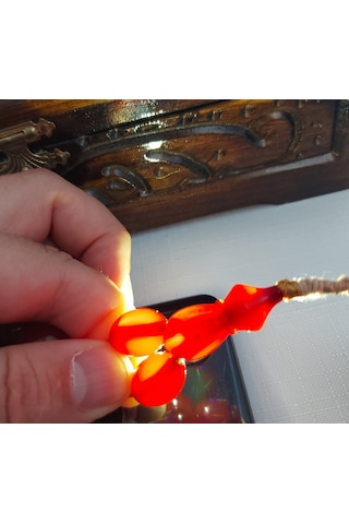 Mercan Bağa Tesbih... Ölçü: 11,90 X 15,50