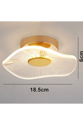 Luxury Exclusive Plafonyer Tavan Led Avize Jellyfish Gold Sarı Gold