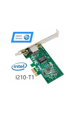 Open Smart 1 Port Intel I210-T1 1Gbe Ethernet Kart - OPS7204NT