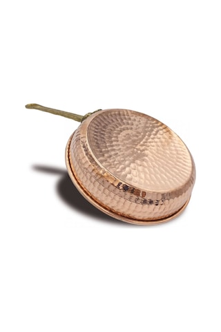 Bakır Tava Kalın Tek Kulp 3'lü Set Bakır