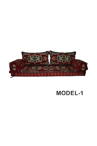 Gelişimyatak Halep Şark Köşe Minderi Takımı 3 Farklı Model Otantik Eski Desen