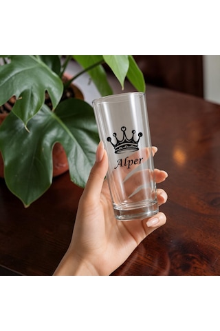 Kişiye Özel Tasarımlı Kral Ve Kraliçe Tacı Tasarımlı İsim Yazılabilen 230 Ml 6 Adet Rakı Bardağı Şeffaf Kişiye Özel Tasarımlı Kral Ve Kraliçe Tacı Tasarımlı İsim Yazılabilen 230 Ml 6 Adet Rakı Bardağı Şeffaf