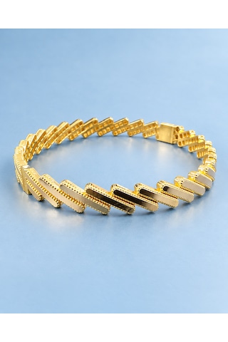 Altın "lumière" Geometrik Kelepçe Bilezik 8 Ayar - 4,60-4,80 Gr