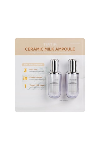 Tırtır Ceramic Milk Ampoule Yoğun Nemlendirici Yüz Serumu Seti 2x40ml