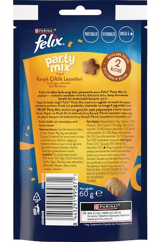 Felix Party Mix Karışık Kedi Ödül Maması Tanışma Seti 4'lü