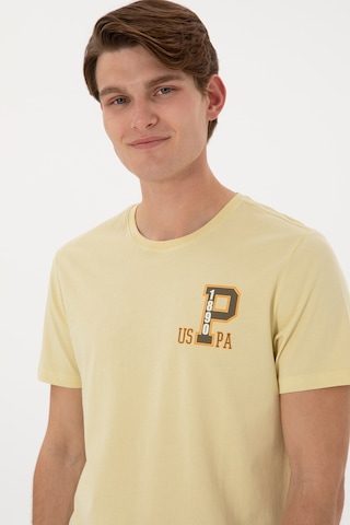 U.S. Polo Assn. Erkek Regular Fit Bisiklet Yaka Açık Haki Tişört 50306897-VR183