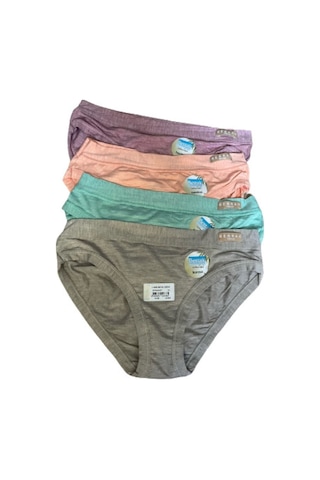 4 Adet Bambu Bikini Külot Karışık