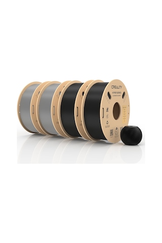 Creality Petg Filament, Hyper Petg 1,75 Mm 3d Yazıcı Filamenti, 30-600 Mm/s, Boyutsal Doğruluk +/- 0,02 Karton Makara 8,8 Lbs , Çoğu Fdm 3d Yazıcıya Uygun 4 Kg Siyah Kül