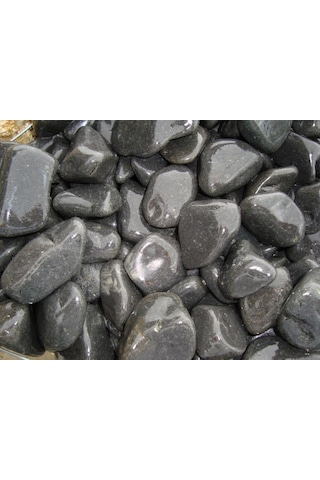 Siyah Dolomit Taşı 20 KG 4-6 CM Bahçe Taşı Siyah Bazalt Taşı