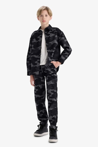 Defacto Erkek Çocuk Jogger Fit Kamuflaj Desenli Gabardin Pantolon F1175a825augr164 Gri