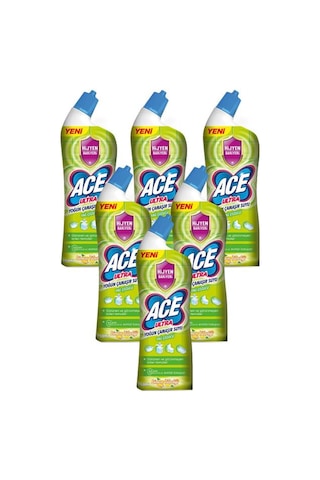 Ace Ultra Yoğun Kıvamlı Çamaşır Suyu Limon Tazeliği 810g X6 6'lı Set