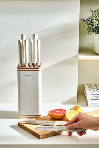 Karaca  Megacut Square 9 Parça Krem Bıçak Seti