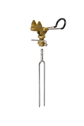 Shineyee Hafif Dayanıklı Alüminyum Çelik Olta Tutucu, Çift Oluklu Tasarım, Açısını Ayarlayabilir, Nehir Göl Deniz Uygun, B Modeli