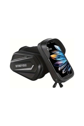 Willowhaven High Kalite Black Sun Pattern Eva Termopres Dag Bisikleti Boru Çantası Telefon Çantası Haki