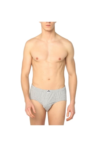 Gümüş 6'lı Paket Erkek Slip Gri