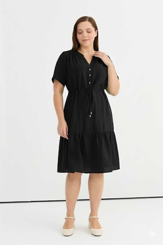 Selen Kadın Elbise 25ysl7600 Siyah