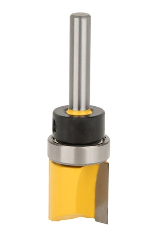 Skycity Karbonseliks T-tipi Ahşap Freze Ucu: Yuvarlak Uç, 1/4" Sap, Dilimleme Ve Tırnak Ayarı İçin 19mm Kesim Çapı Model 1/4x3/4x20