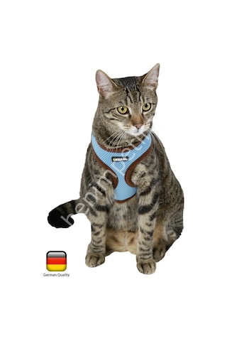 Kedi Göğüs Tasması Mavi [120 CM] Kayışlı