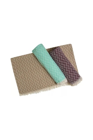 Scotch&brothers 4 Mevsim Battaniye, Koltuk ve Masa Örtüsü BORDO