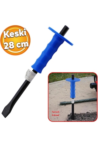 Düz Uç Korumalı Beton Murç Düz Keski Kırıcı -28cm
