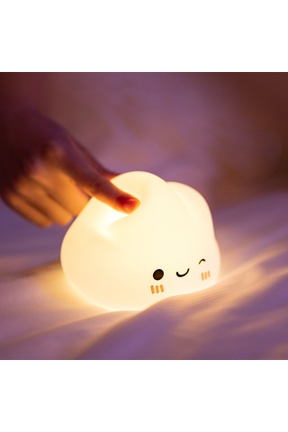 Wezone Silikon Yatağa Yakın Atmosfer Lambası - Bebek Ve Anne Uyku Işığı, 5 Seviye Aydınlatma, 30 Dakika Zamanlayıcı, 400mah Pil, Beyaz Dokunarak Aç/kapat Diğer