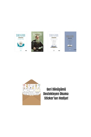 Lev Nikolayeviç Tolstoy 4 Kitap Set + Okuma Sticker'ları