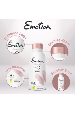 Emotion Joyous Deodorant 2x90 Ml & Ocean Fresh Pump Sprey Deodorant 2x100 Ml Seyahat Seti