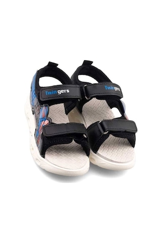 2020 Çocuk Okul Öncesi Hafif Işıklı Sandalet Siyah