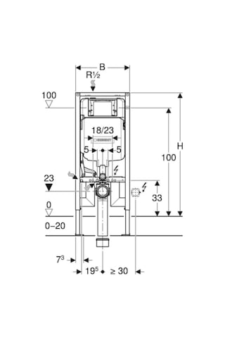 Gömme Rezervuar Sigma 8 Cm 2016 Duofıx 111.796.00.1 Krom