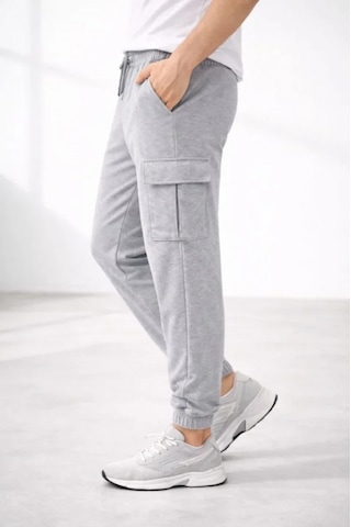 Efnaz Style Erkek Jogger Eşofman Altı Regular Fit , Kargo Cepli, Lastikli Paça, Günlük Spor Pantolon - Gri
