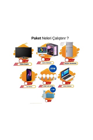 Veratech Solar Enerji Bağ Evi Paketi 3kva İnverter 1250w Güneş Paneli 300ah Jel Akü