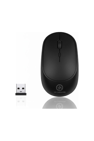 Siyah Renkli Ergonomik Sessiz Kablosuz Mouse Usb Alıcılı, Ofis Ve Oyun İçin Konforlu Bilgisayar Faresi Ms6310
