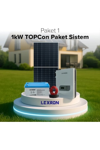 Lexron 1kw Bağ Evi Paket Sistem