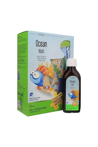 Ocean Multi Vitamin Mineral Balık Yağı 150 ML + Puzzle