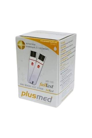 Glikoz Test Stribi Plusmed Fasttest Pm-100 50Li