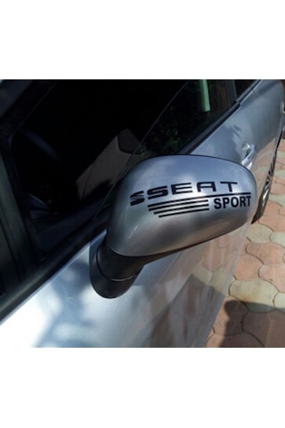 Seat Sport Yazılı Ayna Sticker Etiket Modeli