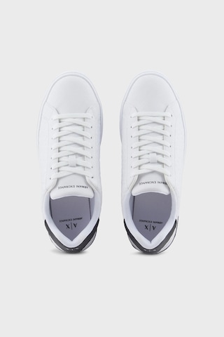Armani Exchange Erkek Ayakkabı Xm000140 Af11916 M0028 Beyaz-siyah Beyaz-siyah