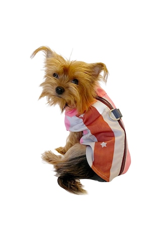 Pink Stars Su İtici Yağmurluk Köpek Yağmurluğu