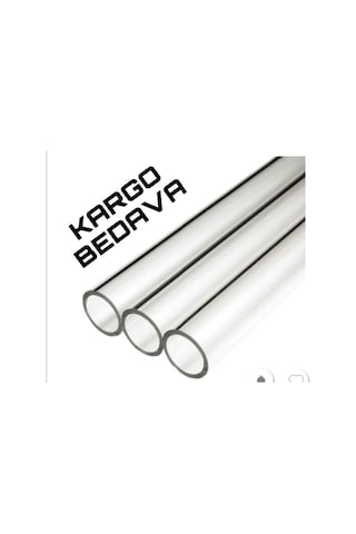 Pleksi Şeffaf Boru 70X60 Mm (Akrelik )Aynı Gün Kargo