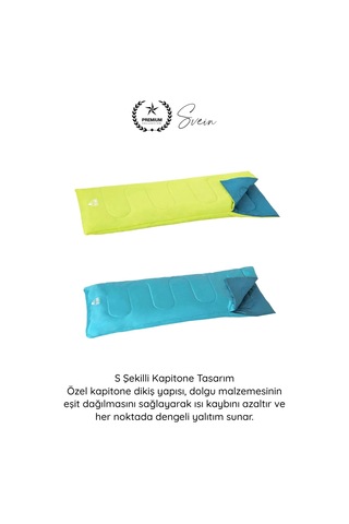 Uykutulumu Kamp Piknik Karavan Outdoor Hafif Taşınabilir Polyester Elyaf Dolgulu Kapitoneli Başlıks Diğer