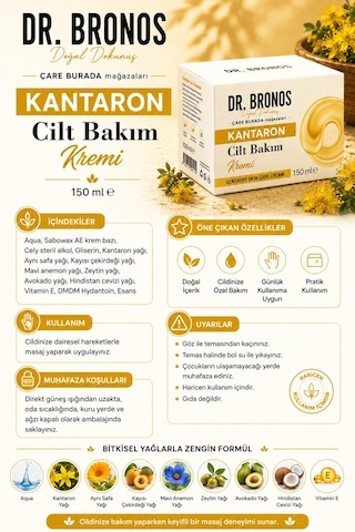 Dr. Bronos - Kantaron Cilt Bakım Kremi 150 Ml