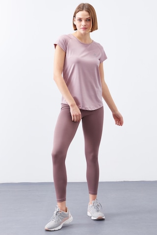 Tommy Life Gül Kurusu Sırt Pencereli Kısa Kol Standart Kalıp O Yaka Kadın T-shirt - 97101 Gül Kurusu