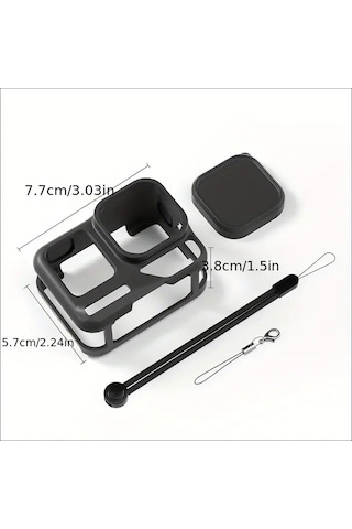 Insta360 Ace Pro 2 Premium Silikon Kılıf Siyah