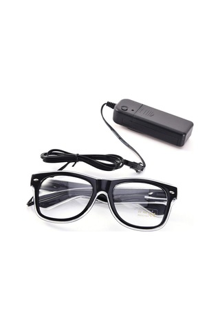 Led Vizörlü Gözlükler Neon Parti El Tel Gözlükler Cosplay Rave Festivalleri Cadılar Bayramı Barları Kulüpleri Partileri İçin Işıklı Gözlükler Çok Renkli