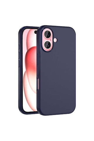 Apple iPhone Uyumlu 16 Plus Kılıf M-safe Şarj Özellikli Sıvı Teknolojili Silinebilir Sert Zore Kivi Kapak - Desert Titanyum