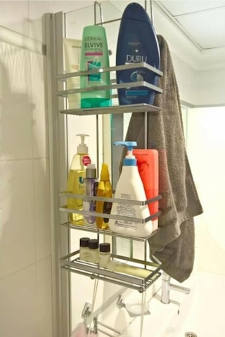 Geseus Üç Katlı Asmalı Banyo Duş Rafı Krom Lm580