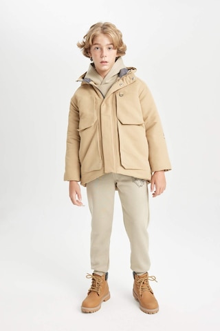 DeFacto Erkek Çocuk Su İtici Kapüşonlu Polar Astarlı Parka C9077A824WNBG395