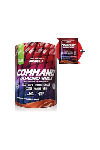 SSN Sports Style Nutrition Command Quadro Whey 366 Gr (çikolata) Protein Tozu
