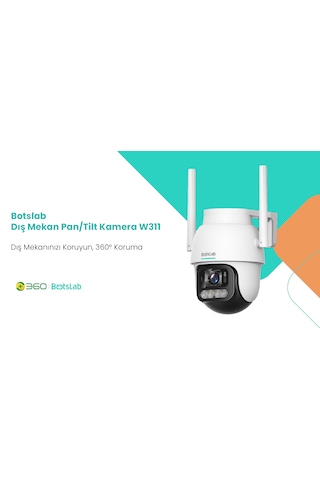 +360 Botslab Smart W311 Outdoor Kamera Set 3k / Çift Yönlü Ses / 360 / Akıllı İnsan Takibi